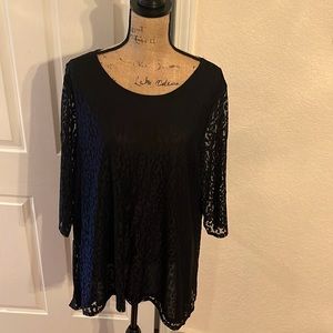 Lace tunic top